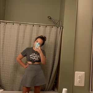 Home made grey skater skirt!